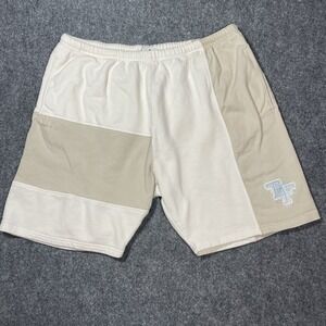 Teddy Fresh Men's Shorts Colorblock Large Embroidery Patchwork Logo  Streetwear